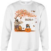 Nana's Little Pumpkin Autumn Personalized Sweatshirt For Grandmas